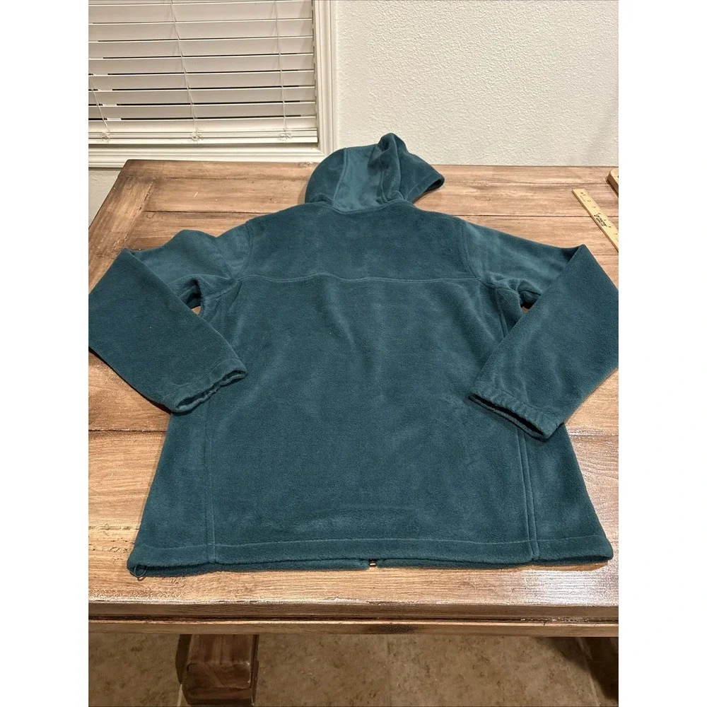 Columbia Full Zip Fleece Hoodie Women's Medium Green - Picture 10 of 10